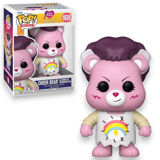 Funko Pop Movies Cheer Bear as Bride of Frankenstein #1626 Vinyl Figure – Care Bears x Universal Monsters Collectible with Window Display Box