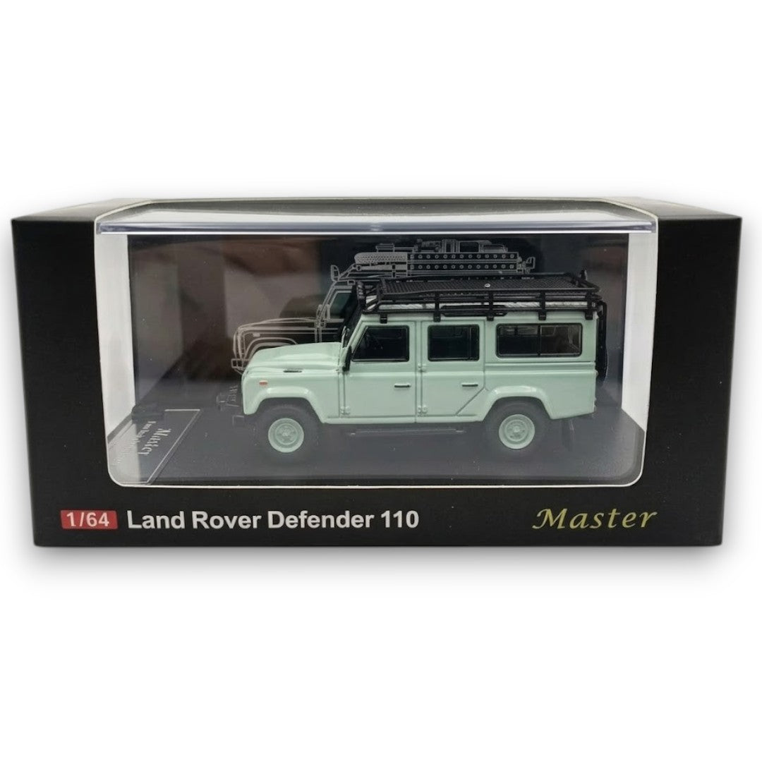 Master 1:64 Land Rover Defender 110 Die-Cast Model Car – Collectible Off-Road SUV Miniature Display Vehicle