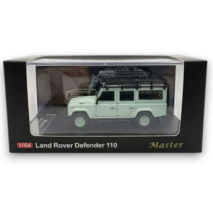 Master 1:64 Land Rover Defender 110 Die-Cast Model Car – Collectible Off-Road SUV Miniature Display Vehicle