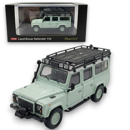Master 1:64 Land Rover Defender 110 Die-Cast Model Car – Collectible Off-Road SUV Miniature Display Vehicle