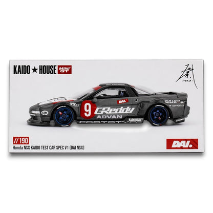 Kaido House x Mini GT 1:64 Honda NSX KAIDO Test Car Spec V1 (DAI NSX) – Limited Edition Diecast Model Car