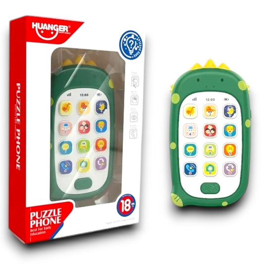 Huanger Puzzle Phone Baby Toy – Interactive Musical Learning Phone for Toddlers (18+ Months)