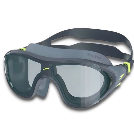 Speedo Rift Smoke Lens Swim Goggles – Unisex Adult Anti-Fog UV Protection Swimming Mask with Adjustable Strap