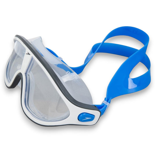 Speedo Rift Smoke Lens Swim Goggles – Unisex Adult Anti-Fog UV Protection Wide Vision Swimming Mask Goggles