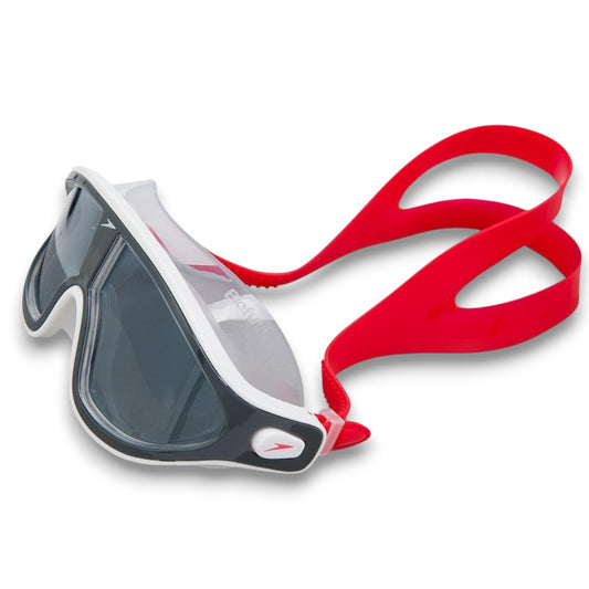 Speedo Rift Smoke Lens Swim Goggles – Unisex Adult Anti-Fog UV Protection Biofuse Wide Vision Swimming Mask