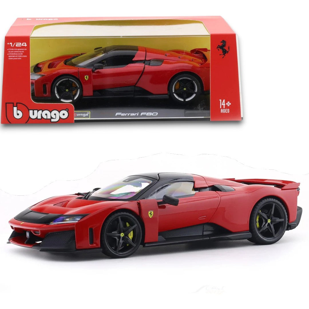 Bburago 1:24 Ferrari F80 Die-Cast Car – Official Ferrari Licensed Collector Model