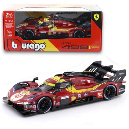 Bburago 1:24 Ferrari 499P Le Mans Hypercar #51 – Official Ferrari Die-Cast Collector Model