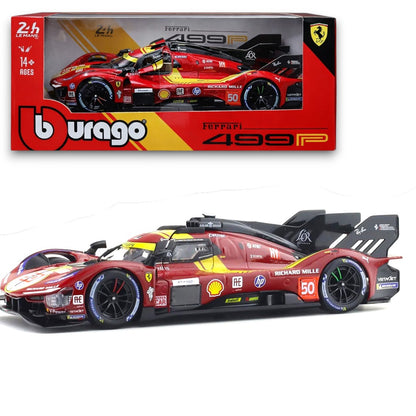 Bburago 1:24 Ferrari 499P Le Mans Hypercar #50 – Official Ferrari Die-Cast Collector Model