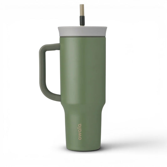 Owala FreeSip 40oz (1.18L) Insulated Tumbler with Handle & Straw | Stainless Steel Travel Mug