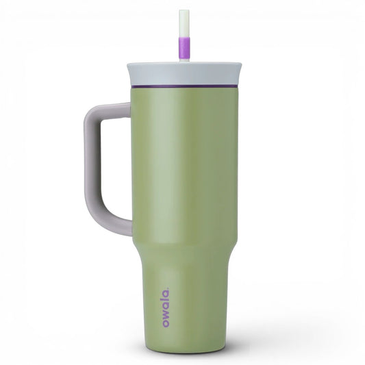 Owala FreeSip 40oz (1.18L) Insulated Tumbler with Handle & Straw | Stainless Steel Travel Mug