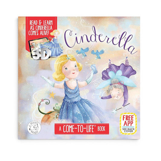 Cinderella 3D Come-To-Life Book – Interactive Augmented Reality Fairy Tale Story Book for Kids