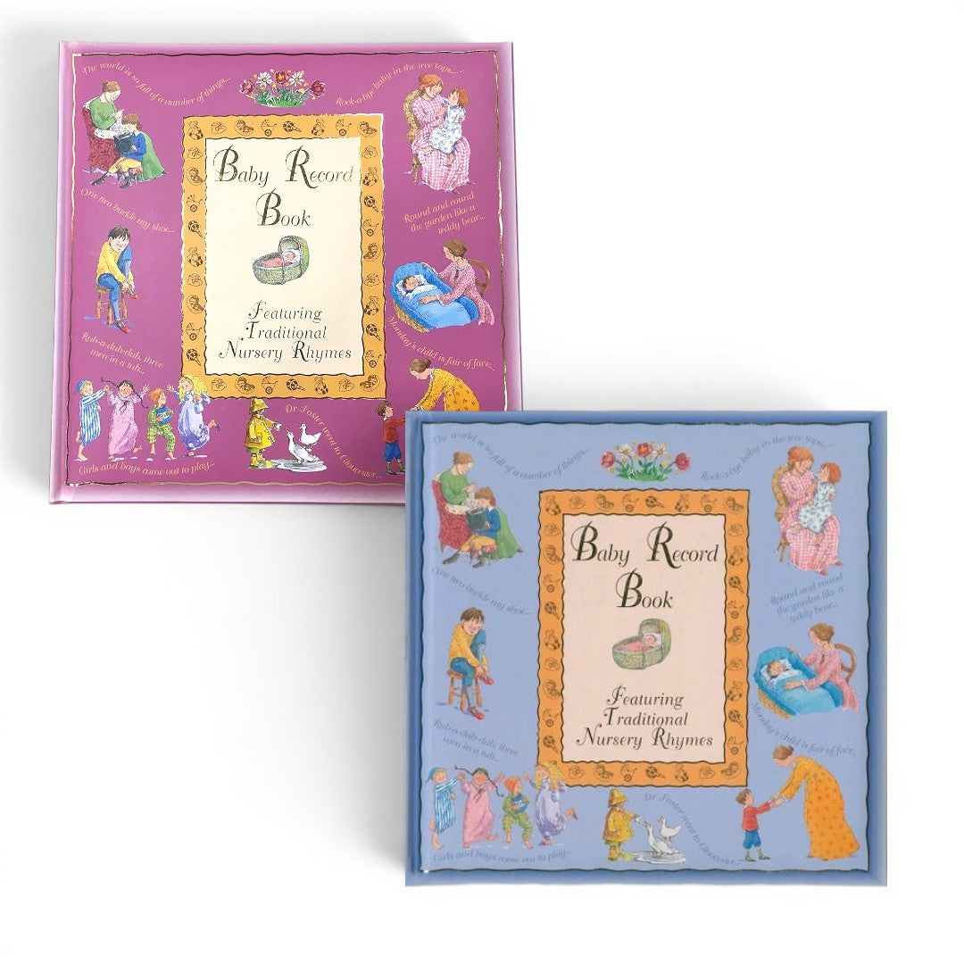Baby Record Book – Nursery Rhymes Baby Memory Book | Keepsake Album for Newborn Milestones & Memories