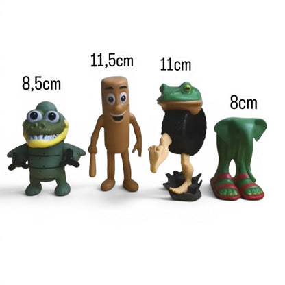 Italian Brain Rot Action Figure Toy Set for Kids – (11cm) Funny Monster Character Collectible Figures (4 Pack)