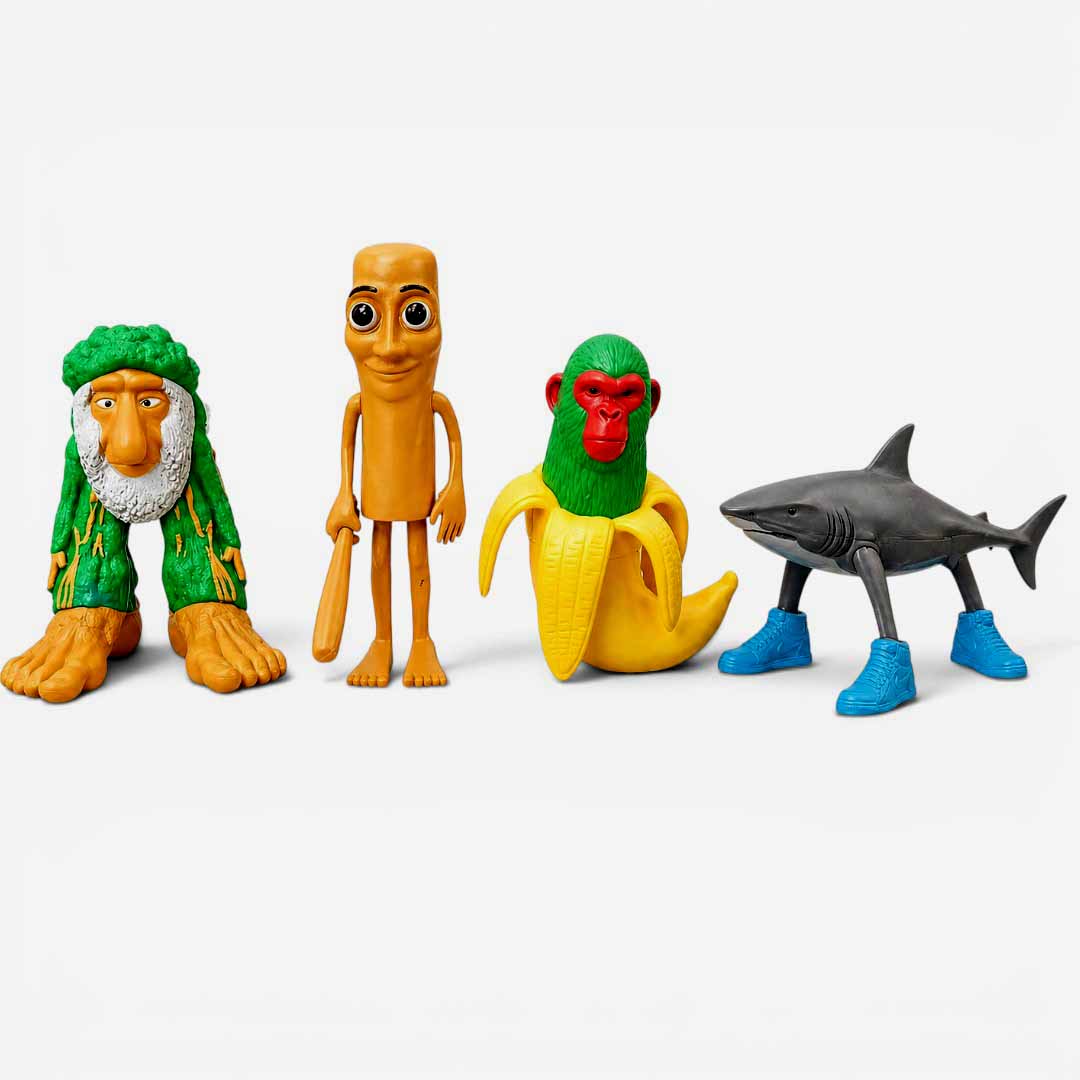 Italian Brain Rot Action Figure Toy Set – 12cm Funny Character Figures for Kids (4 Pieces) | Creative Play Collectible Toys