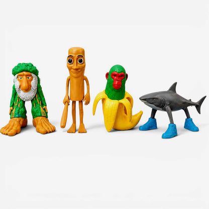 Italian Brain Rot Action Figure Toy Set – 12cm Funny Character Figures for Kids (4 Pieces) | Creative Play Collectible Toys