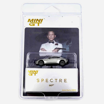 Mini GT 1:64 Aston Martin DB10 – Spectre 007 James Bond Diecast Model Car (Blister Pack)