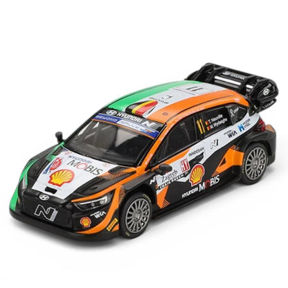 Mini GT 1:64 Racing Duo Set – Hyundai i20 N Rally1 #11 Rally Croatia 2023 Power Stage Winner + Lamborghini Countach 25th Anniversary White Diecast Model Cars