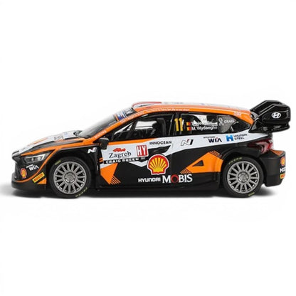 Mini GT 1:64 Racing Duo Set – Hyundai i20 N Rally1 #11 Rally Croatia 2023 Power Stage Winner + Lamborghini Countach 25th Anniversary White Diecast Model Cars