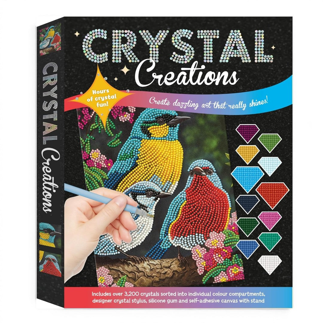 Curious Universe Crystal Creations Birds Diamond Painting Kit – DIY Crystal Art Craft for Teens & Adults