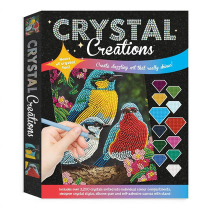 Curious Universe Crystal Creations Birds Diamond Painting Kit – DIY Crystal Art Craft for Teens & Adults