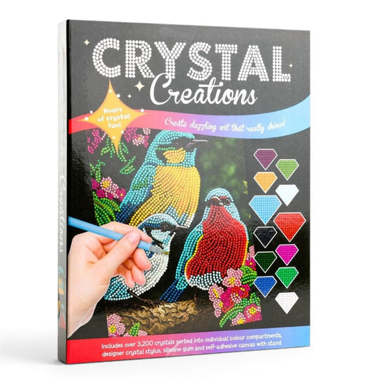 Curious Universe Crystal Creations Birds Diamond Painting Kit – DIY Crystal Art Craft for Teens & Adults