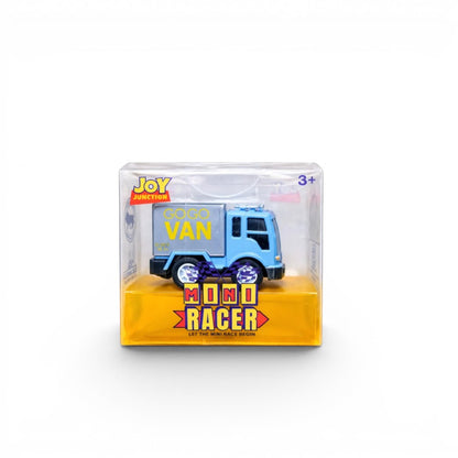 Joy Junction 1:64 Mini Racer Alloy Metal GoGo Van Toy with Pull-Back Action – Mini Delivery Van Diecast Vehicle for Kids (3+ Years)