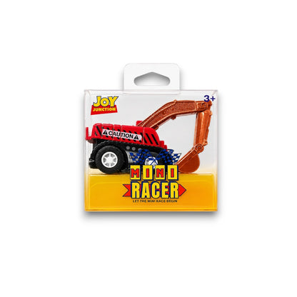 Joy Junction 1:64 Mini Racer Alloy Metal Excavator Toy with Pull-Back Action – Construction Digger Diecast Vehicle for Kids (3+ Years)