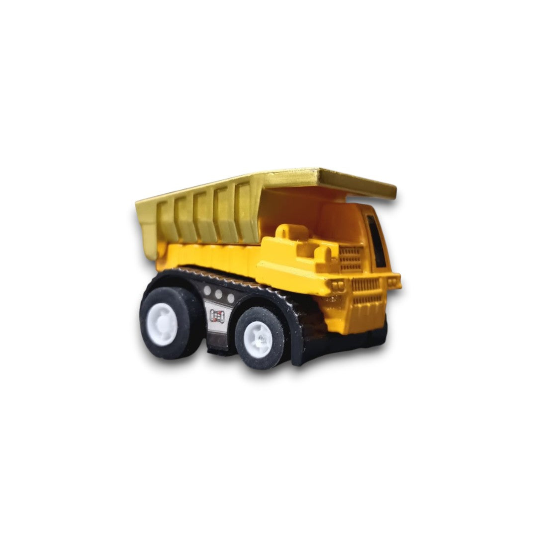 Joy Junction 1:64 Mini Racer Alloy Metal Dump Truck Toy with Pull-Back Action – Heavy Duty Construction Tipper Diecast Vehicle for Kids (3+ Years)