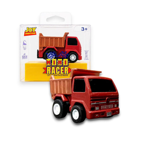 Joy Junction 1:64 Mini Racer Alloy Metal Dump Truck Toy with Pull-Back Action – Mini Construction Tipper Diecast Vehicle for Kids (3+ Years)