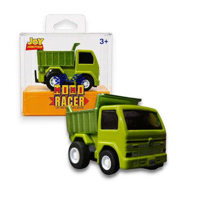 Joy Junction 1:64 Mini Racer Alloy Metal Dump Truck Toy with Pull-Back Action – Mini Construction Tipper Diecast Vehicle for Kids (3+ Years)