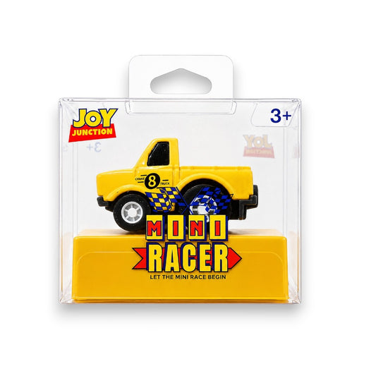 Joy Junction 1:64 Mini Racer Alloy Metal Pickup Truck Toy with Pull-Back Action – Mini Utility Pickup Diecast Vehicle for Kids (3+ Years)