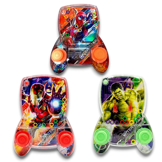 Marvel Avengers Water Ring Toss Handheld Game – Spider-Man, Iron Man & Hulk Button Press Water Game Toy for Kids