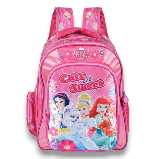 Disney Princess Cute & Sweet Pink Soft Bag 41 cm School Bag (Pink, 16 inch)