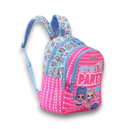 Striders LOL Surprise Kids School Backpack 16 Inch – Get Ur Party On Pink Girls School Bag