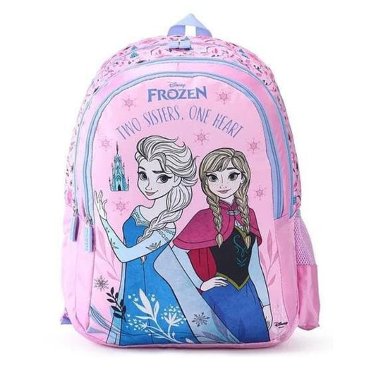 Striders Frozen Kids School Backpack 18 Inch – Disney Elsa & Anna Girls School Bag with Multiple Compartments