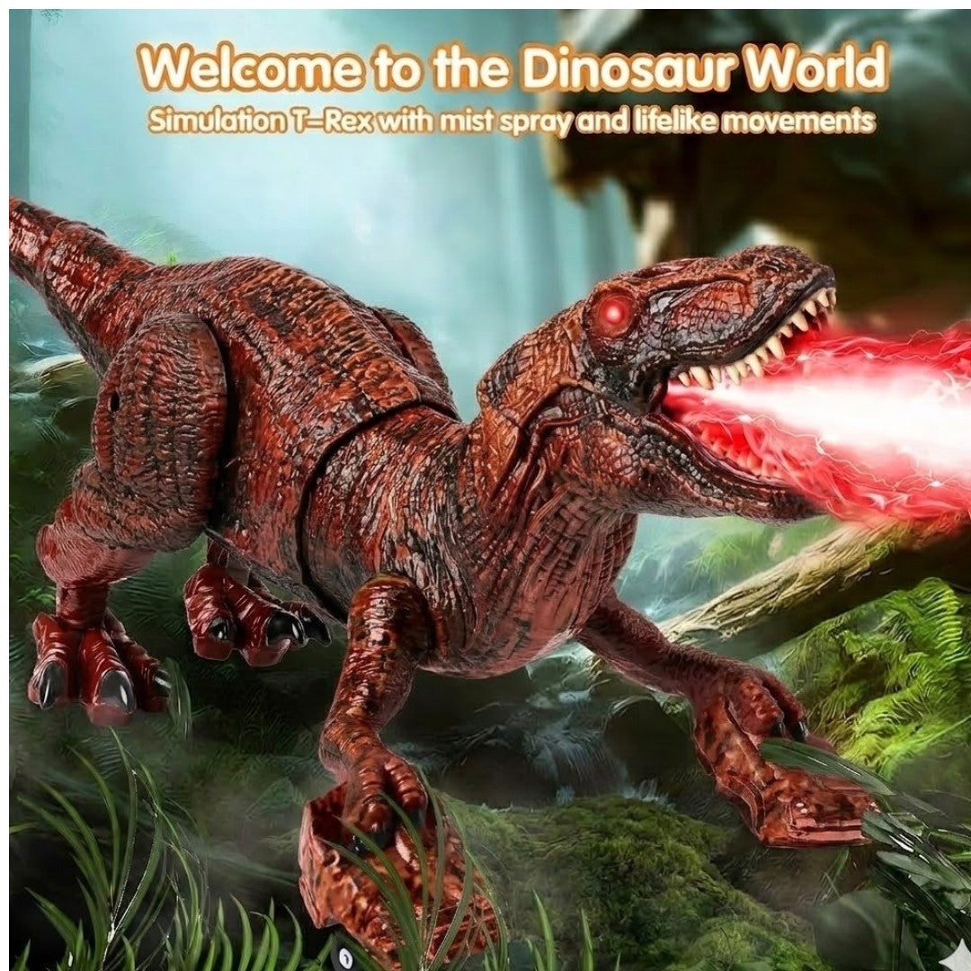2.4GHz Remote Control T-Rex Dinosaur Toy with Mist Spray, Light