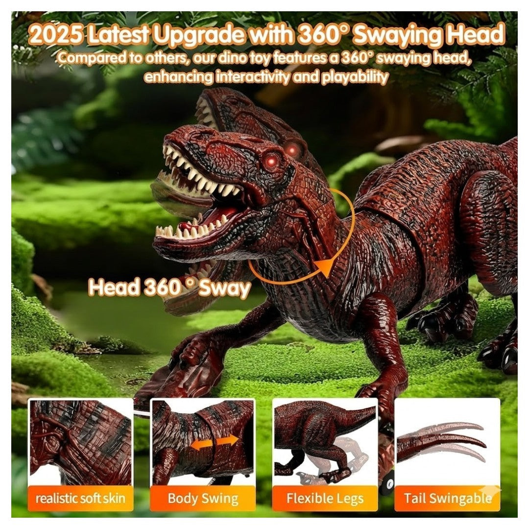 2.4GHz Remote Control T-Rex Dinosaur Toy with Mist Spray, Light