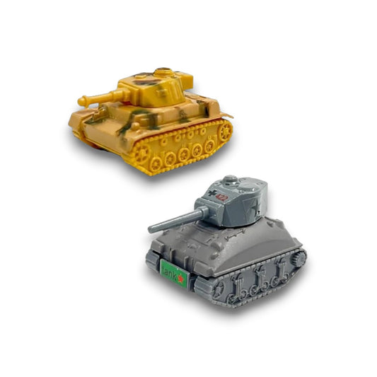 Joy Junction Mini Racer 1:64 Scale Pull Back Army Tank Toy Set – Friction Powered Military Model for Kids & Collectors