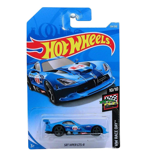 Hot Wheels 1:64 Scale SRT Viper GTS-R Die-Cast Car – HW Race Day Series Collectible Model for Kids & Collectors