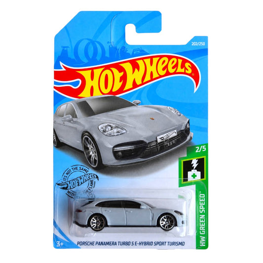 Hot Wheels 1:64 Scale Porsche Panamera Turbo S E-Hybrid Sport Turismo Die-Cast Car – HW Green Speed Collectible Model