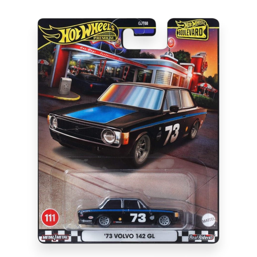 Hot Wheels Premium 1:64 Scale '73 Volvo 142 GL 1973 Die-Cast Car Blister Pack – Boulevard Series Metal/Metal Real Riders Collectible