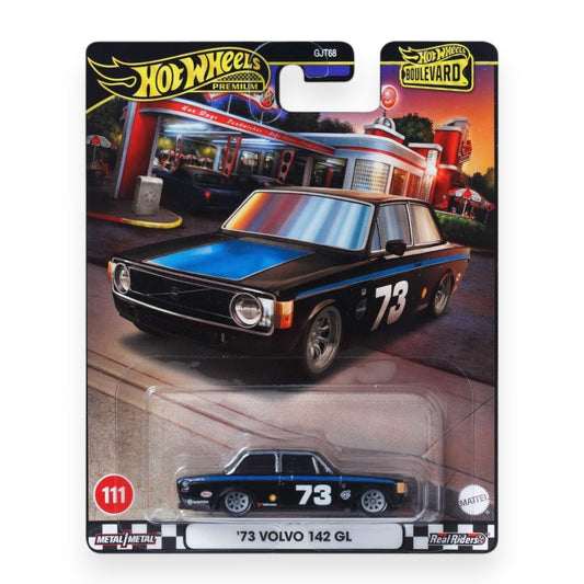 Hot Wheels Premium 1:64 Scale '73 Volvo 142 GL 1973 Die-Cast Car Blister Pack – Boulevard Series Metal/Metal Real Riders Collectible