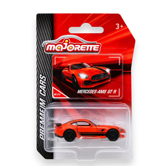 Majorette 1:64 Scale Mercedes-AMG GT R Die-Cast Car Blister Pack – Premium Cars Series Collectible Sports Car Model with Opening Parts