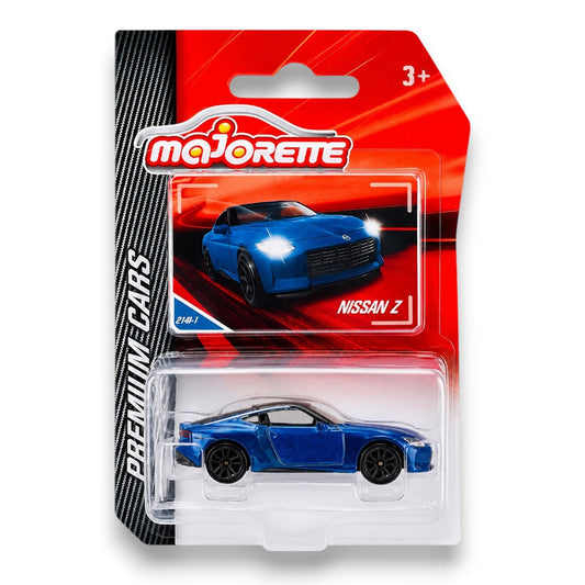 Majorette 1:64 Scale Nissan Z Die-Cast Car Blister Pack – Premium Cars Series Collectible Sports Car Model with Opening Parts