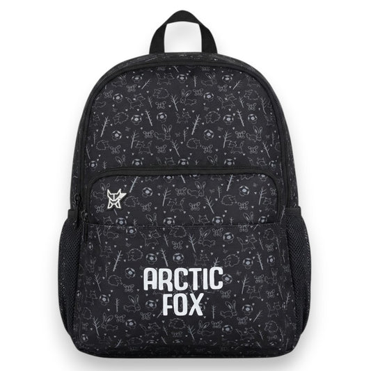 Arctic Fox School Bags Cuba Black 21L School BackpackLightweight Kids & Teens Casual Travel Bag with Multiple Compartments