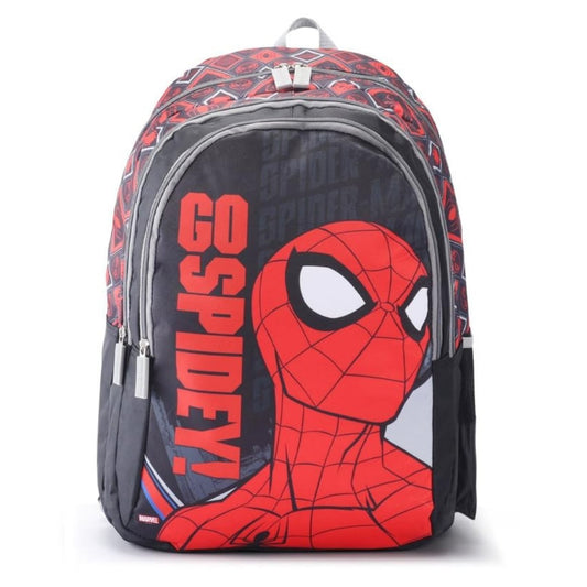 Striders Spider-Man School Backpack 18 Inch | Large Kids School Bag with Multiple Compartments