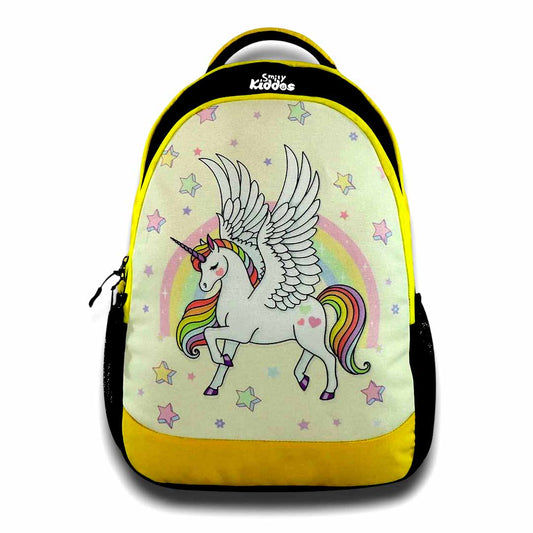 Smily Kiddos Unicorn School Backpack 18 Inch | Cute Kids Backpack for Girls | Lightweight School Bag
