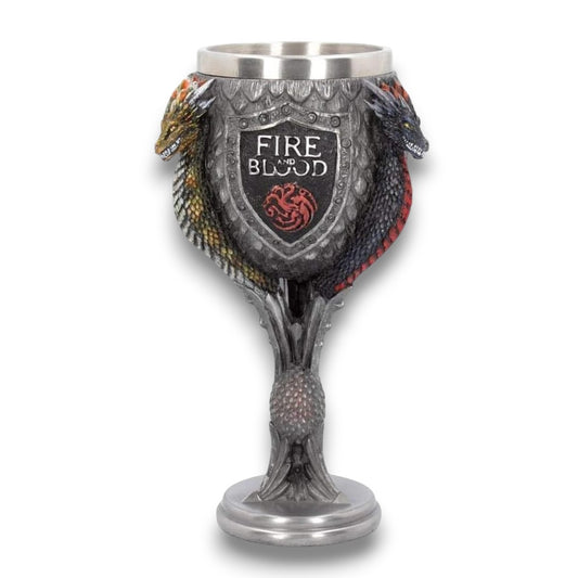 Game of Thrones Fire and Blood Dragon Goblet Chalice | 18 cm Fantasy Collectible Cup