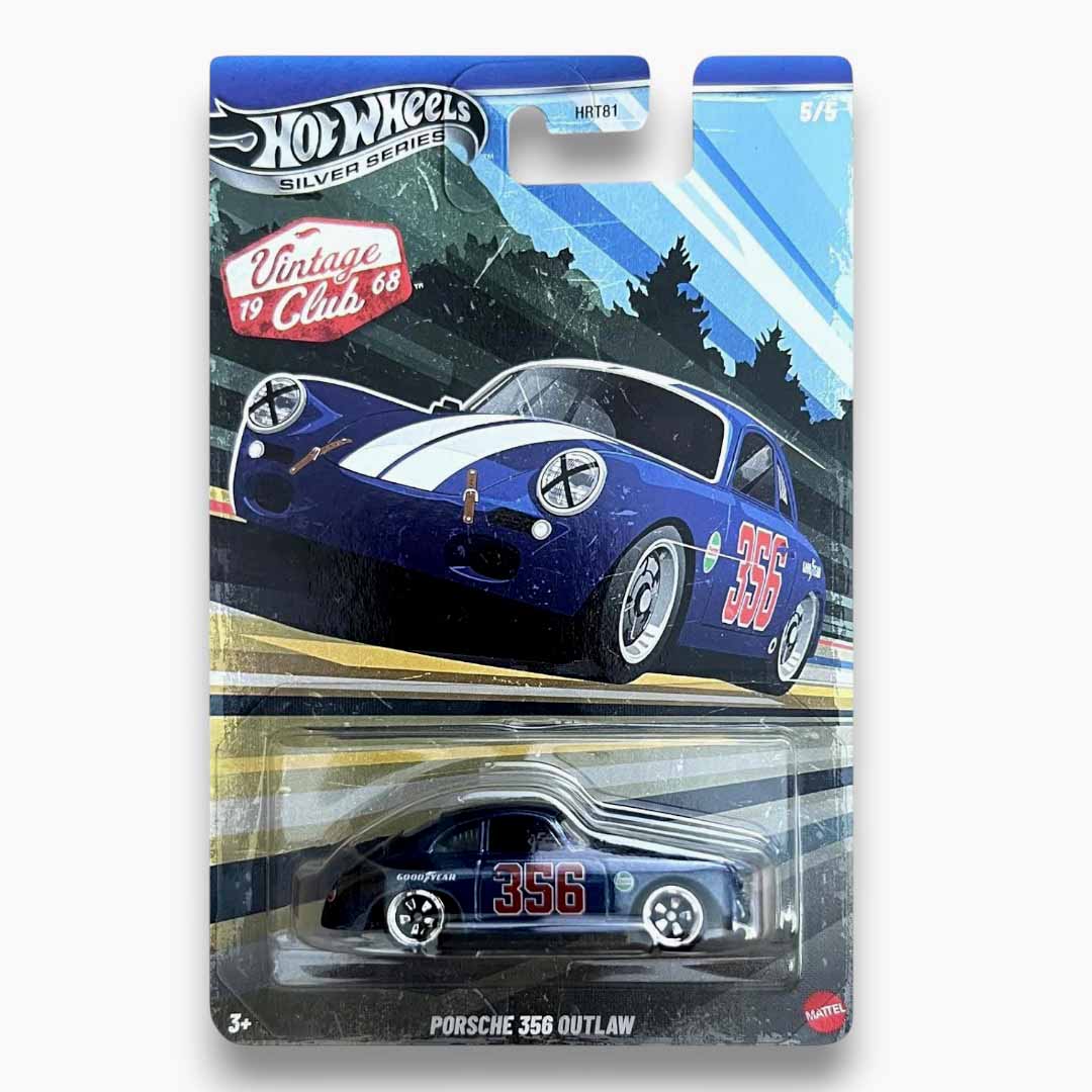 Hot Wheels Silver Series Vintage ’19 Club ’68 5-Car Set 1:64 Scale Die-Cast Collection – BMW 507, Honda N600, Alfa Romeo GTV6 3.0, Ford Galaxie & Porsche 356 Outlaw
