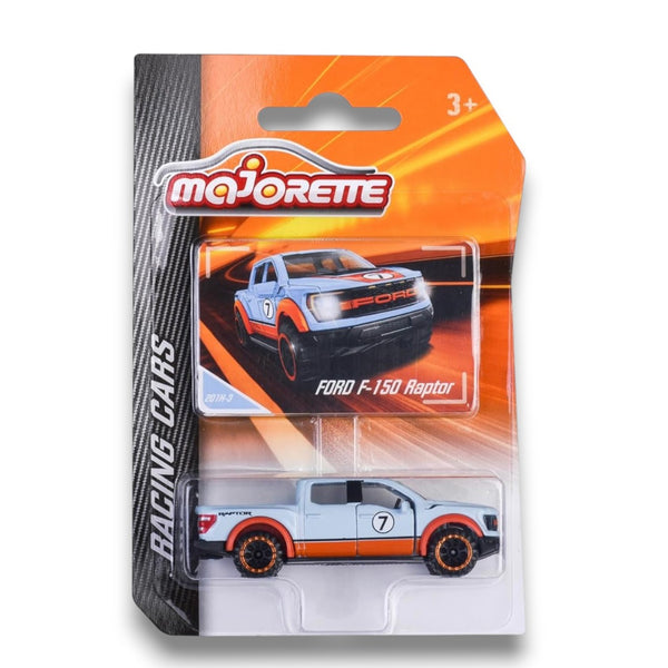Majorette Ford F-150 Raptor Racing Cars Die-Cast Model | 1:64 Scale Collectible Pickup Truck